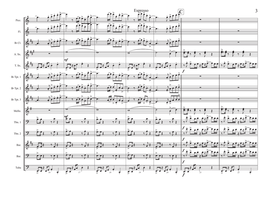 Espresso Espresso Marching Band scores gallery preview page 3