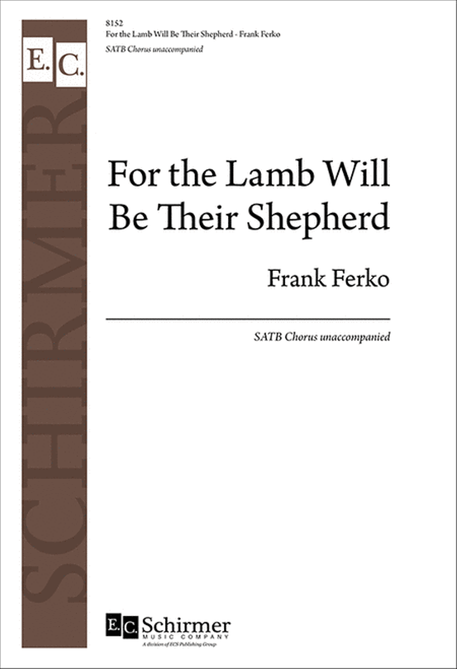 For the Lamb Will Be Their Shepherd 4-Part scores gallery preview page 1