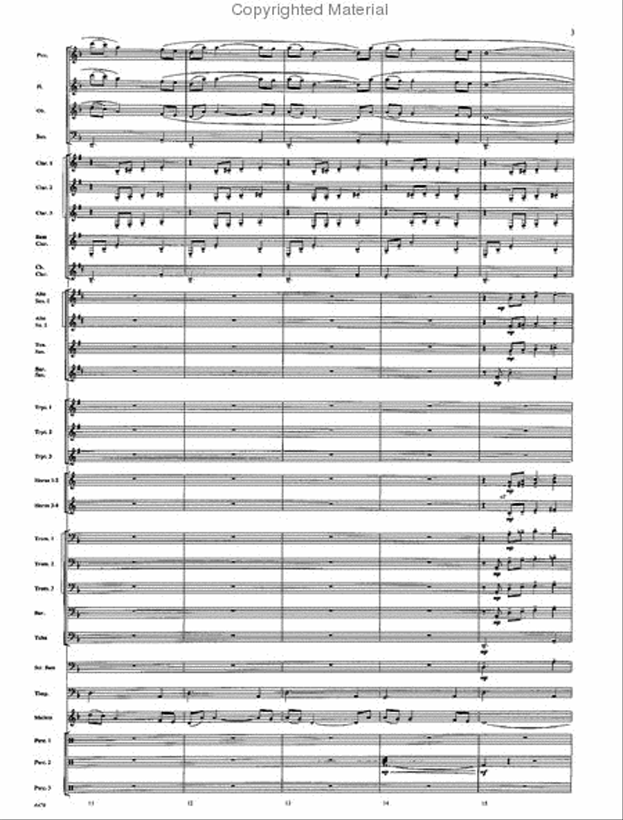 American Folk Fantasia Concert Band scores gallery preview page 4