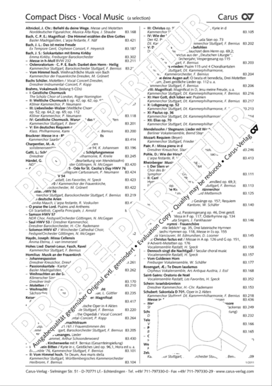 Magnificat (Meine Seele erhebt den Herrn); Ehre sei dem Vater Choir scores gallery preview page 13