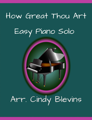 Book cover for How Great Thou Art, Easy Piano Solo