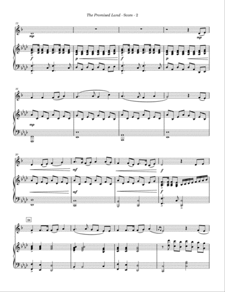 The Promised Land (On Jordan's Stormy Banks) Alto Sax The Promised Land (On Jordan's Stormy Banks) Alto Sax Alto Saxophone scores gallery preview page 3