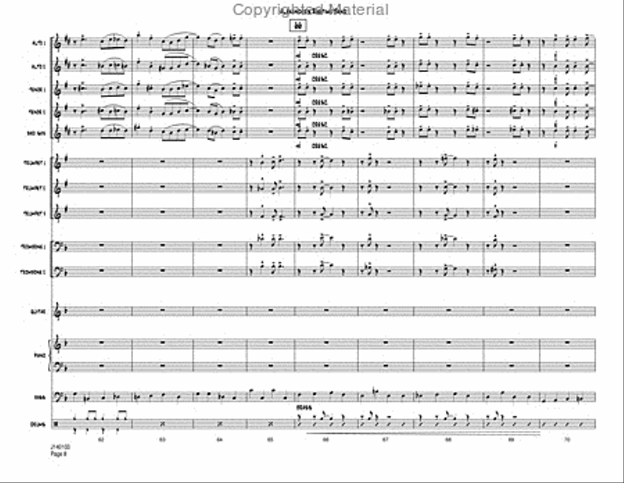 Alexander's Ragtime Band Jazz Ensemble scores gallery preview page 10