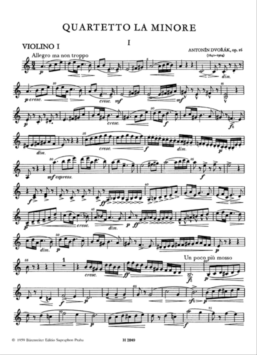 Streichquartett no. 7 a-Moll, op. 16 String Quartet scores gallery preview page 2