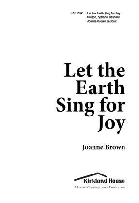 Book cover for Let the Earth Sing for Joy