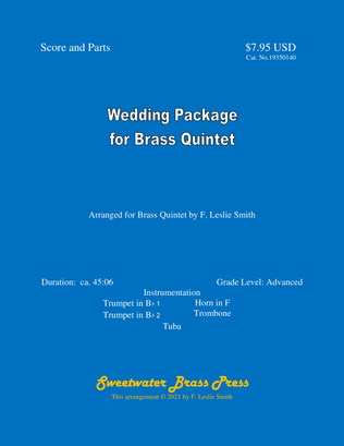 Book cover for Wedding Package for Brass Quintet