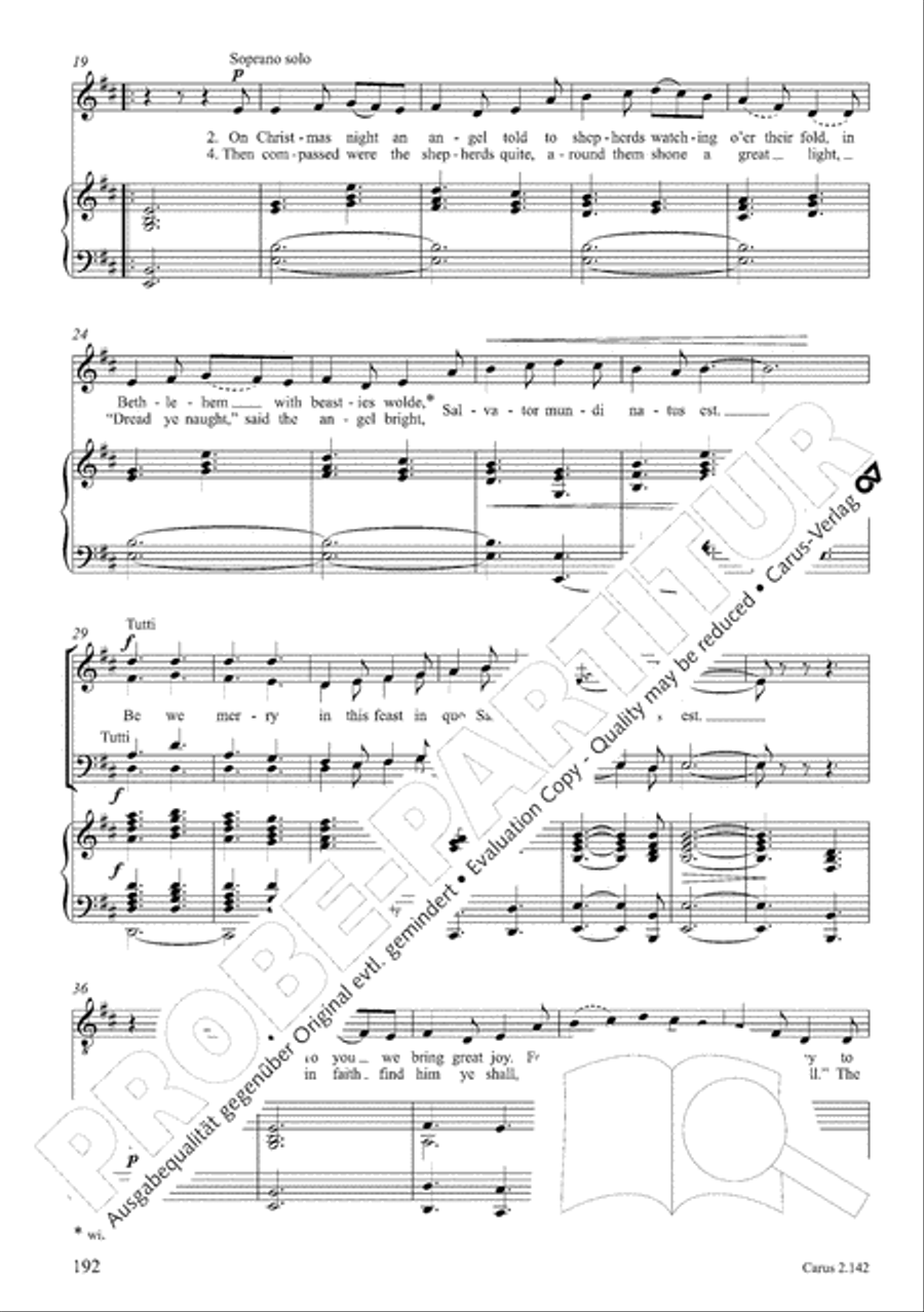 Christmas Carols of the World. Choral collection 4-Part scores gallery preview page 157