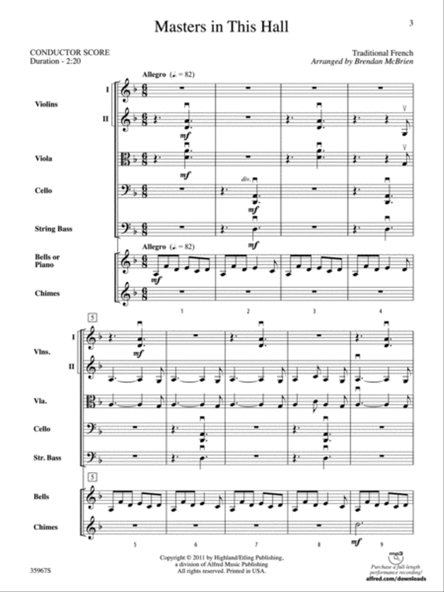 Masters in This Hall String Orchestra scores gallery preview page 2