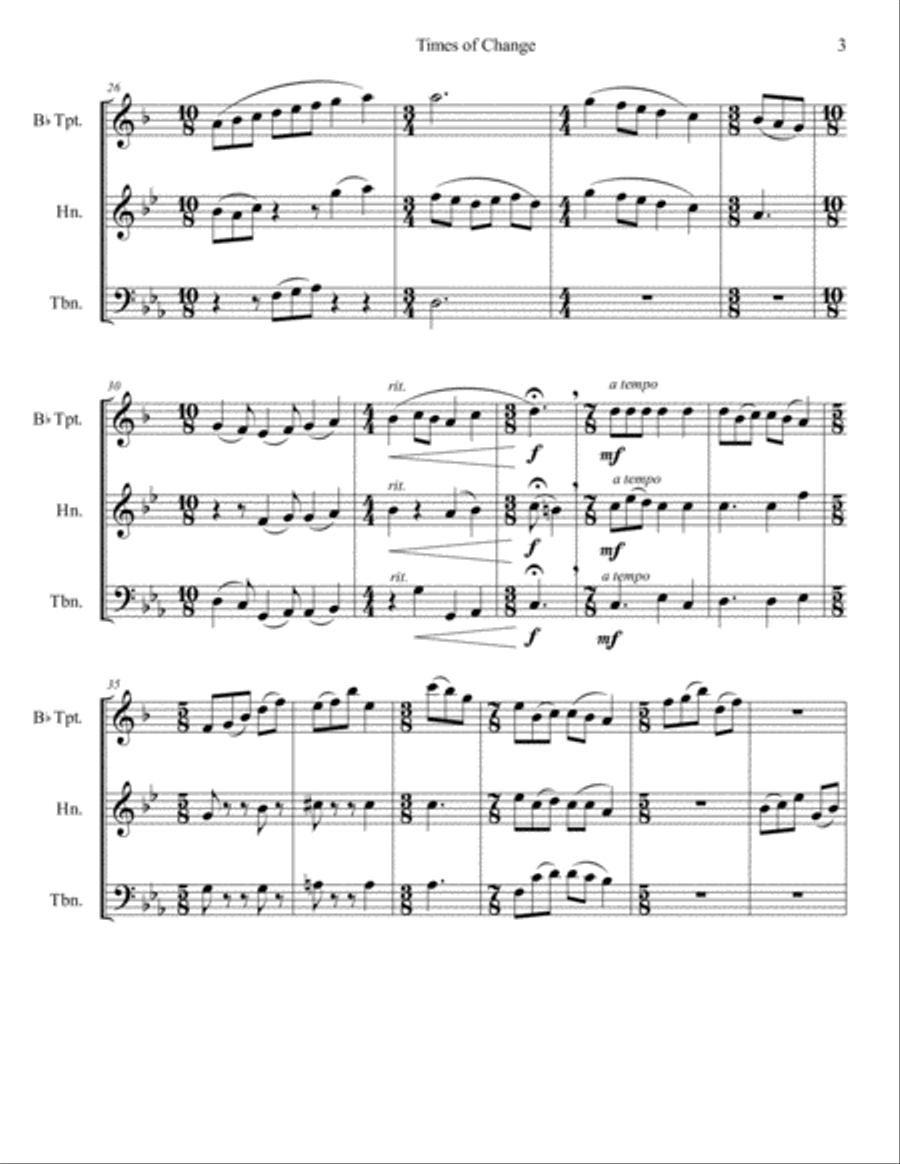 Times of Change Brass Ensemble scores gallery preview page 4