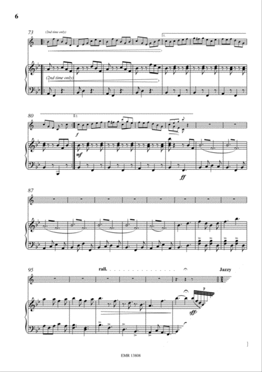 Showpiece Variations Clarinet Solo scores gallery preview page 7