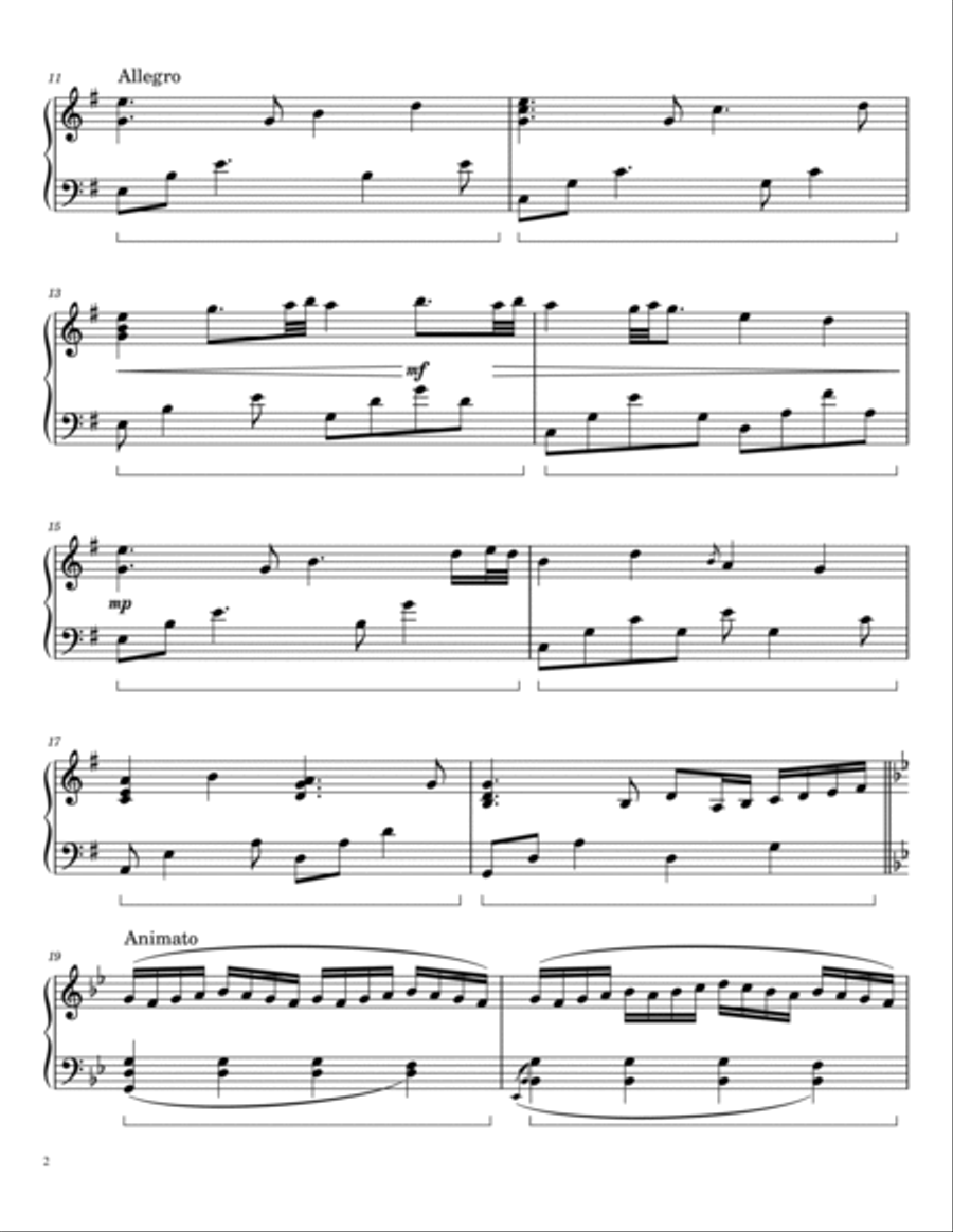 Flight Of The Silverbird - Trailer Piano Solo scores gallery preview page 2