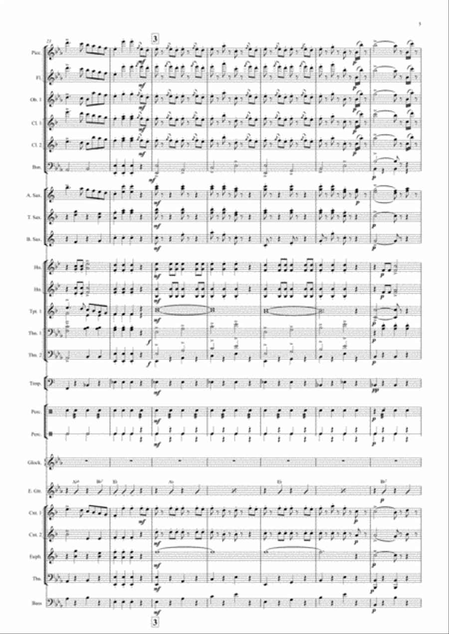 Radetzky March Radetzky March Concert Band scores gallery preview page 5