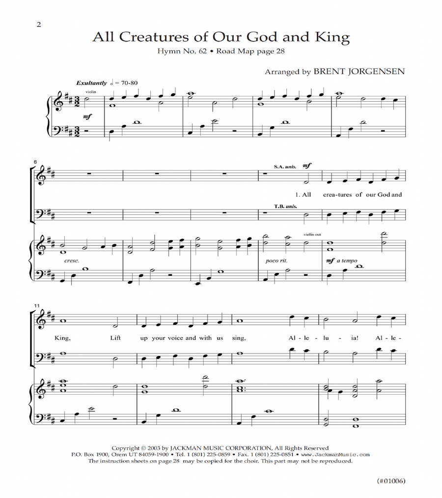 Hymnplicity Thanksgiving 4-Part scores gallery preview page 2