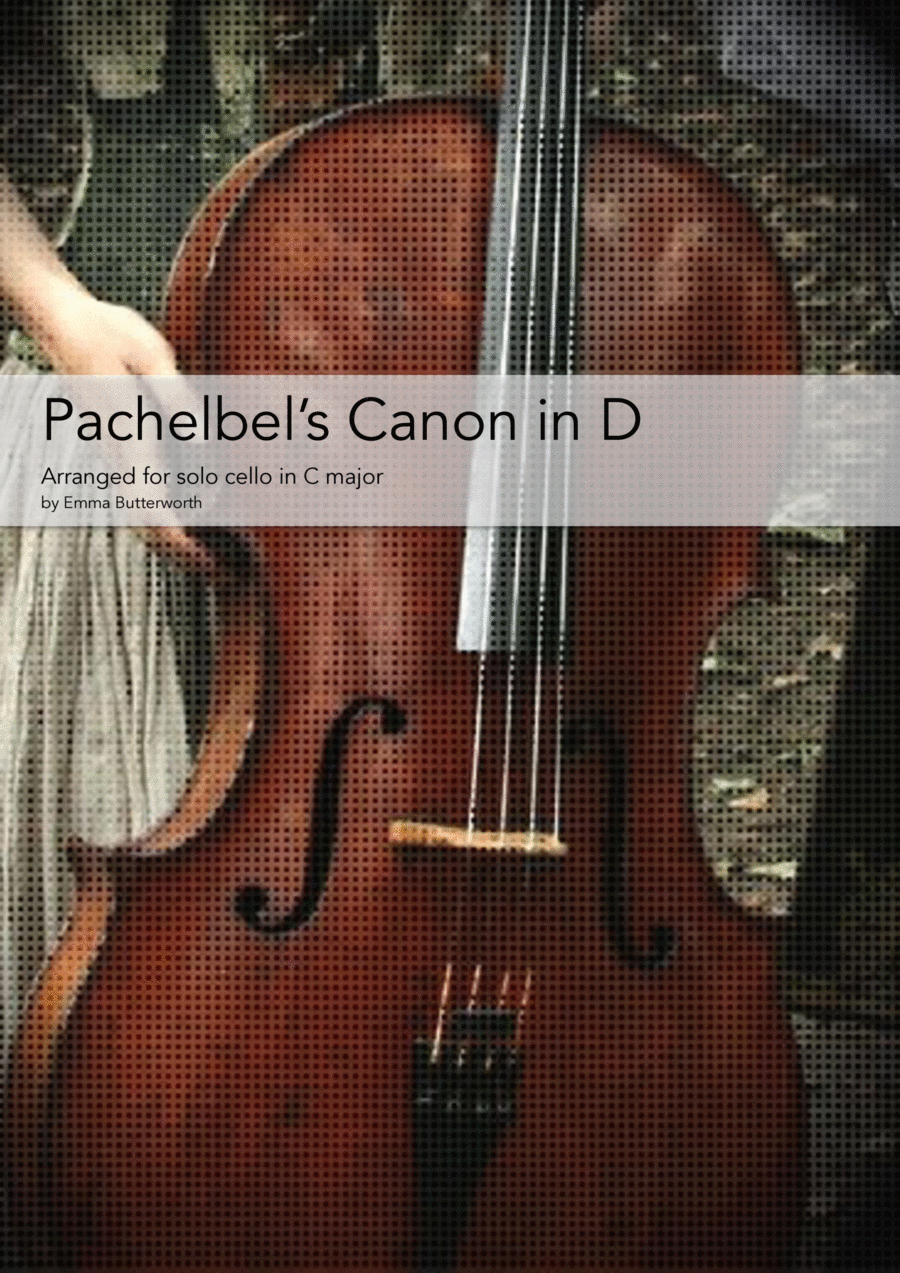 Pachelbel's Canon for Unaccompanied Cello Cello Solo scores gallery preview page 1