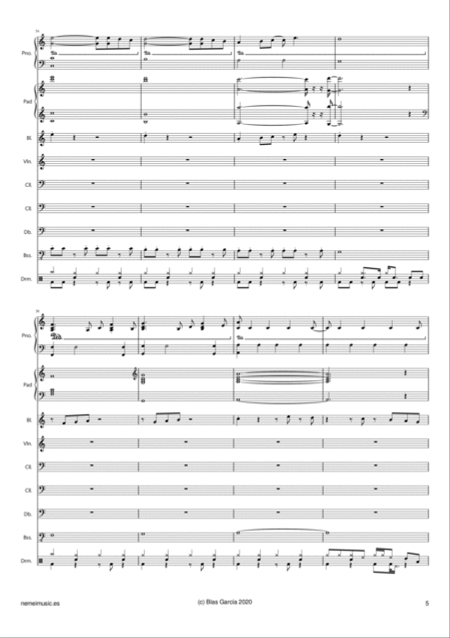 Amanecer Piano scores gallery preview page 5