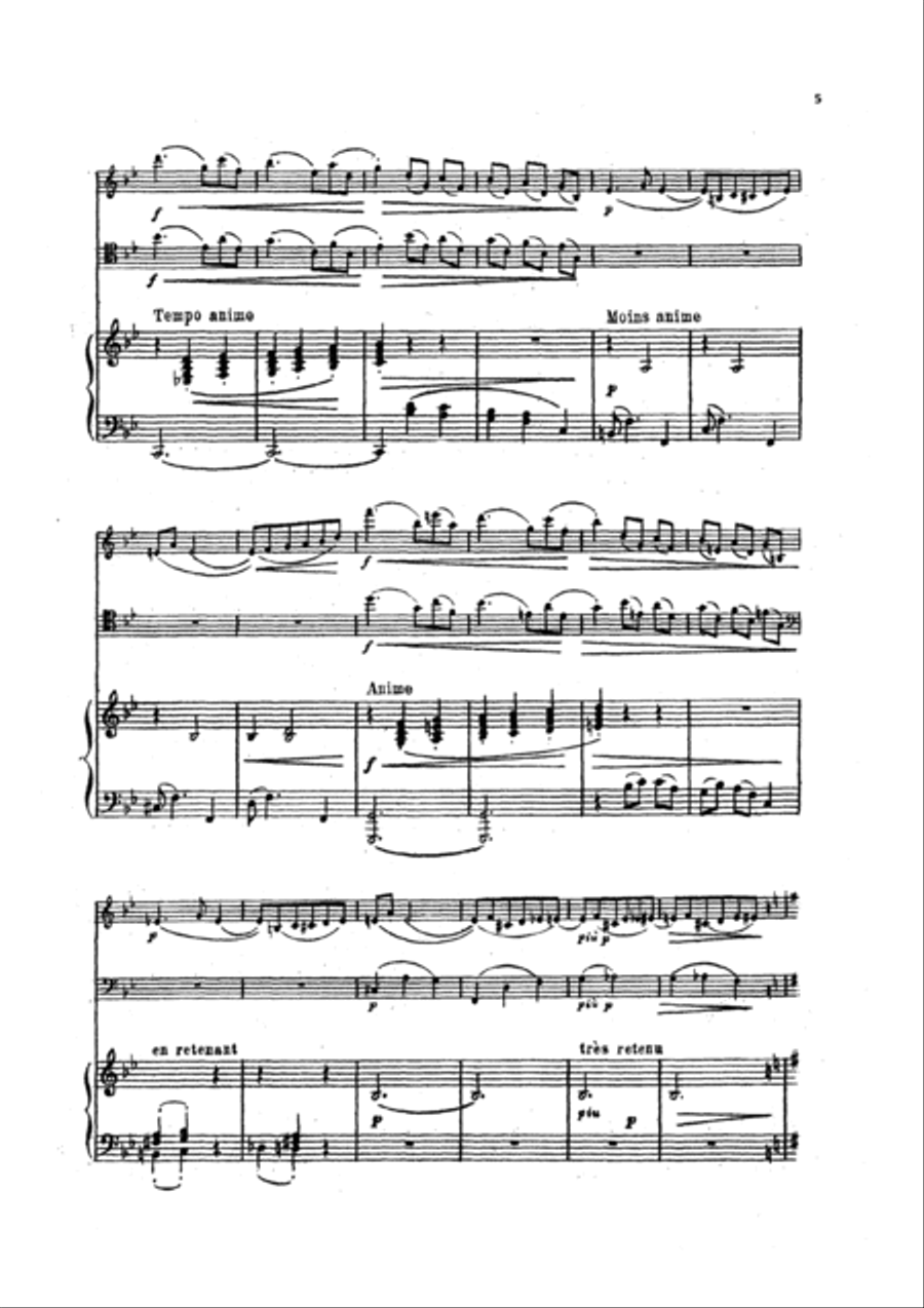 La plus que lente Piano Trio scores gallery preview page 5