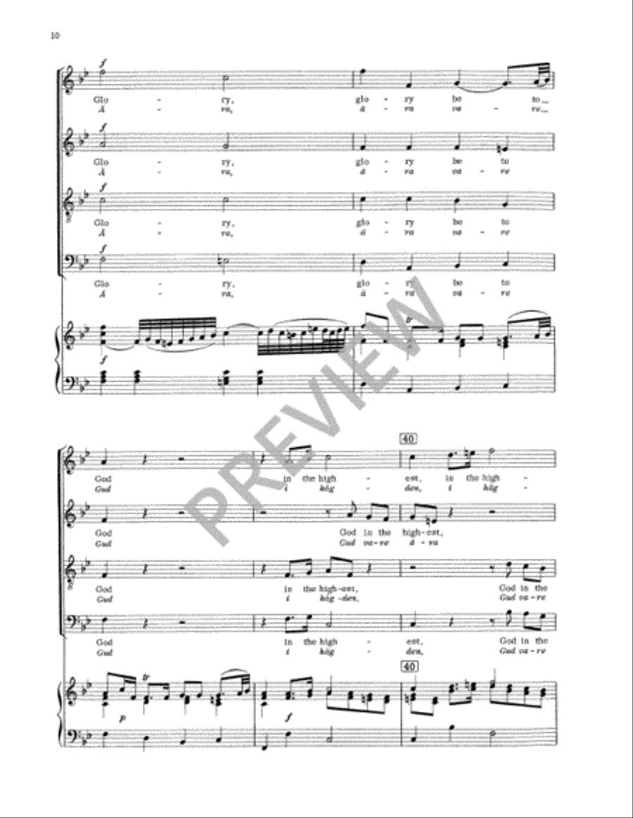 Svenska Messan (Swedish Mass) Vocal Score 4-Part scores gallery preview page 13