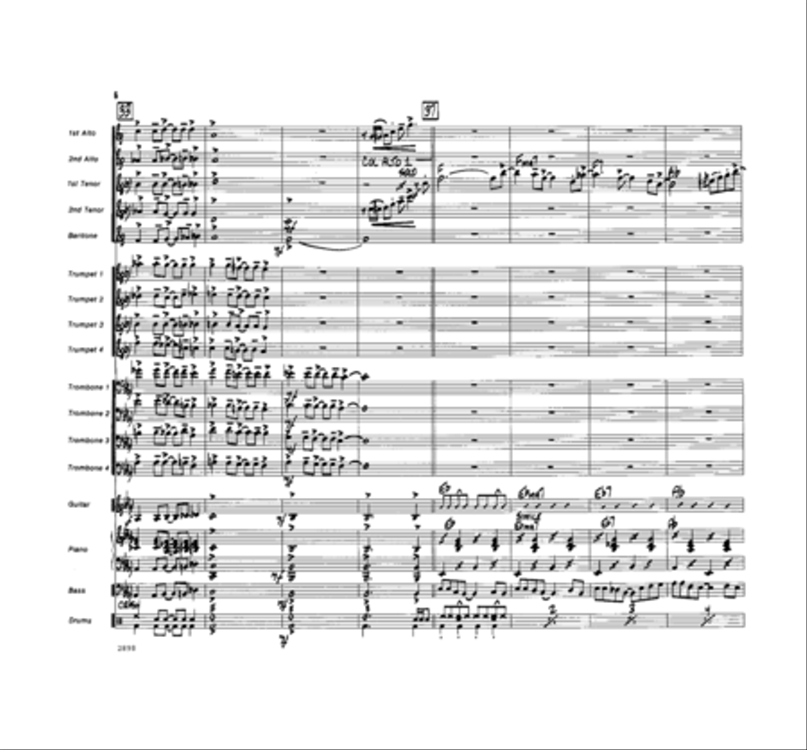 I Love the Nightlife Jazz Ensemble scores gallery preview page 6