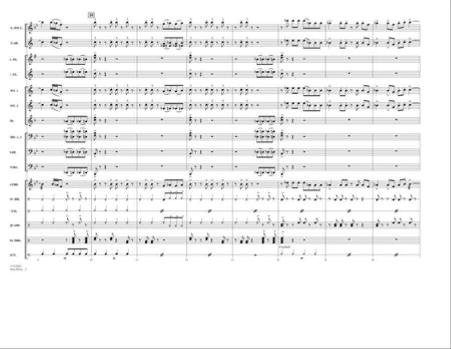 Bang Bang - Conductor Score (Full Score) Marching Band scores gallery preview page 3