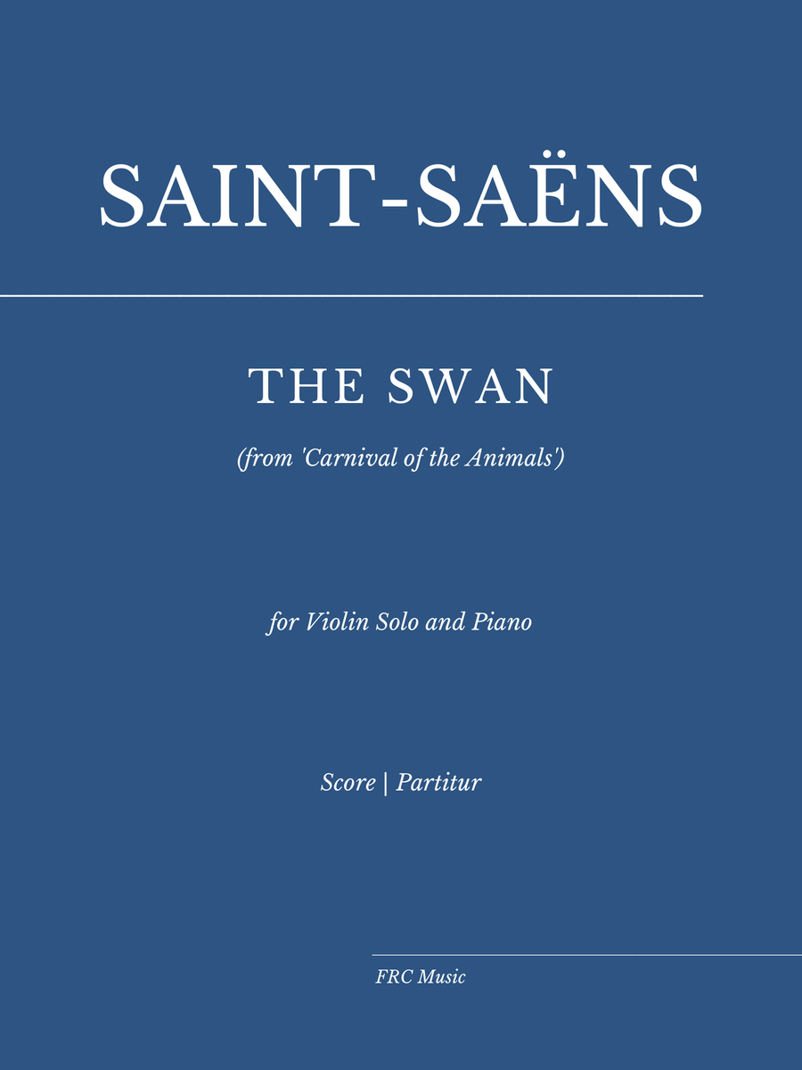 The Swan - for Violin and Piano (as played by Kathryn Stott and Yo Yo Ma) Violin Solo scores gallery preview page 1