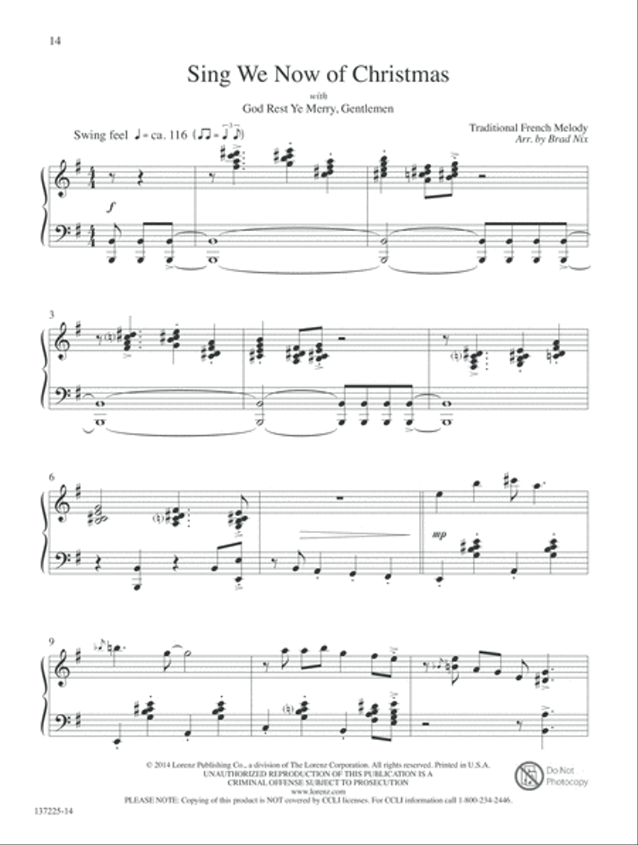 Born the King of Angels Piano Solo scores gallery preview page 11