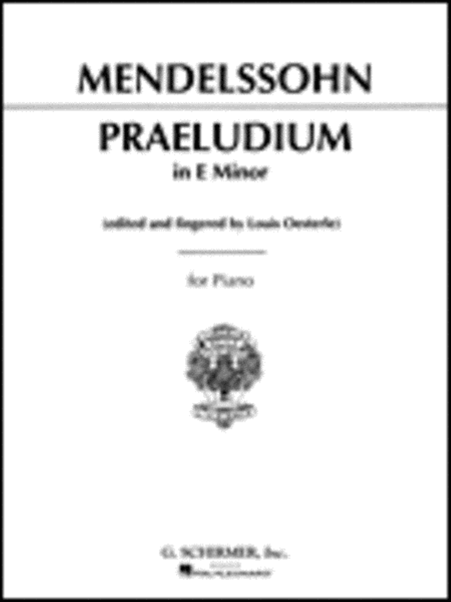 Praeludium in E Minor Praeludium in E Minor Piano Solo scores gallery preview page 1