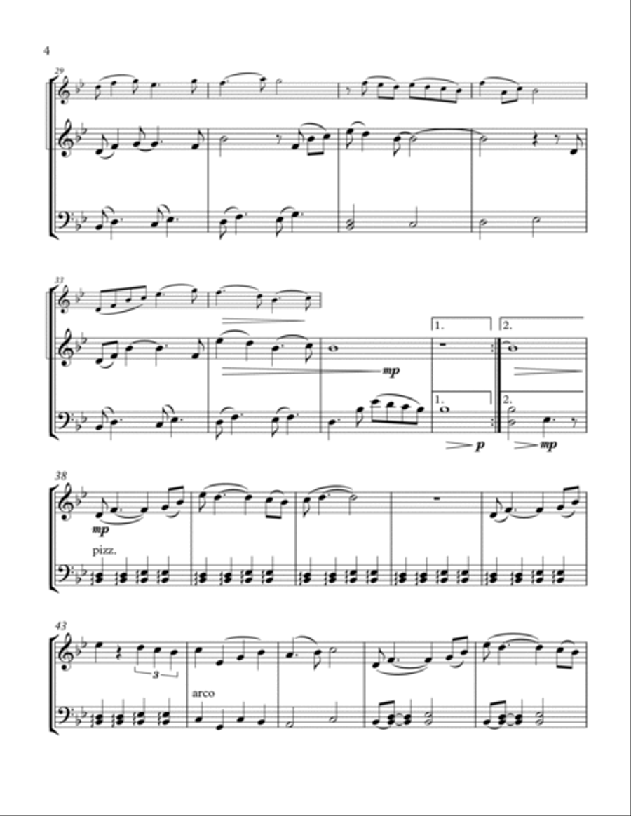 Sunshine On My Shoulders String Duet scores gallery preview page 6