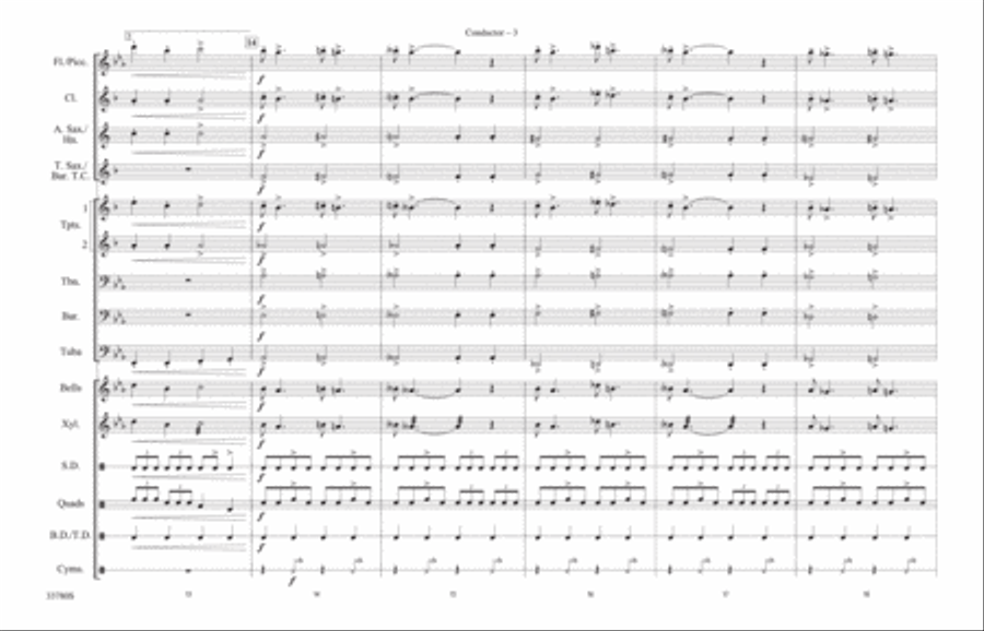 Stompin' at the Savoy: Score Marching Band scores gallery preview page 3