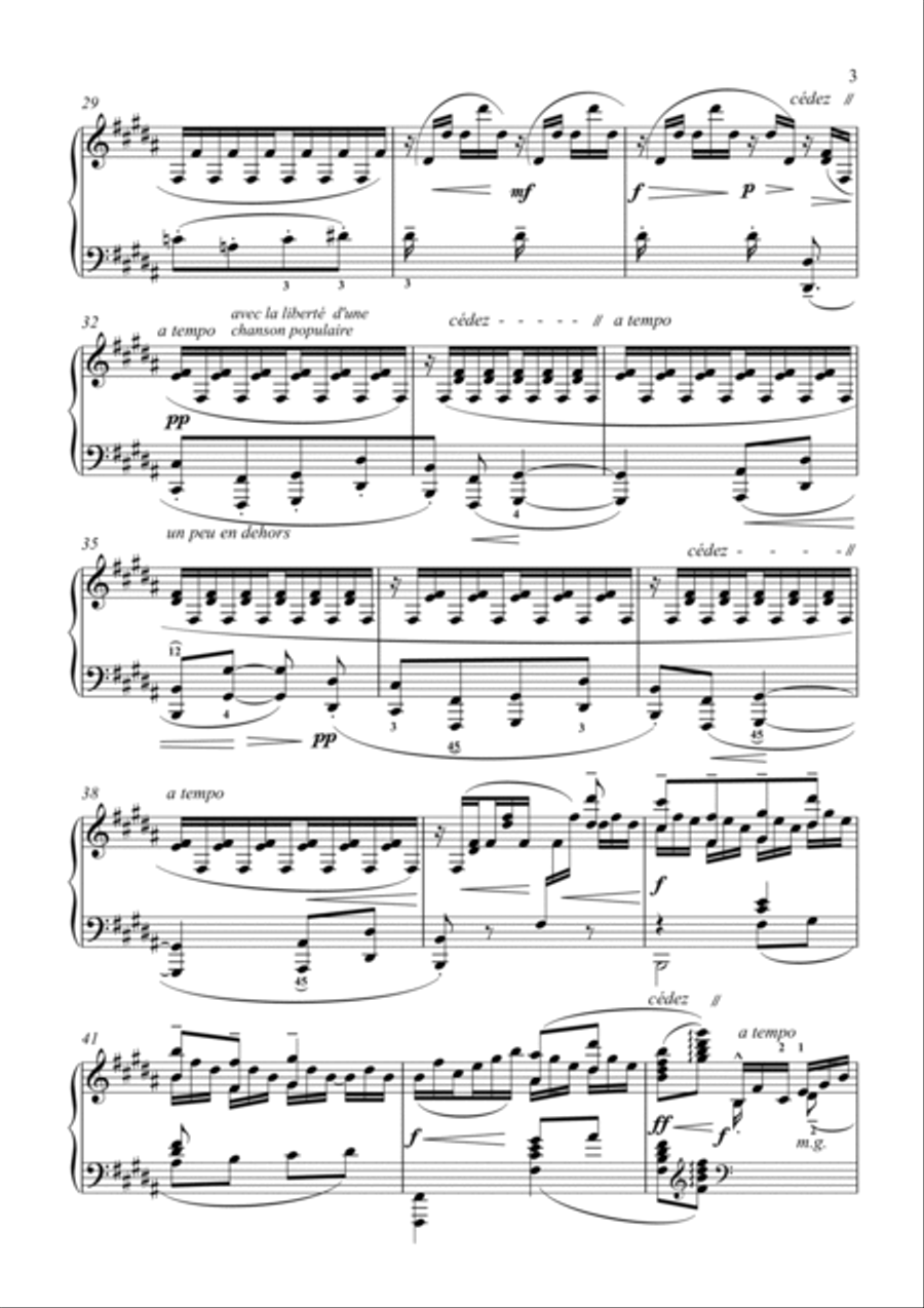 Debussy-Les Collines d'Anacapri for piano solo Piano Solo scores gallery preview page 4