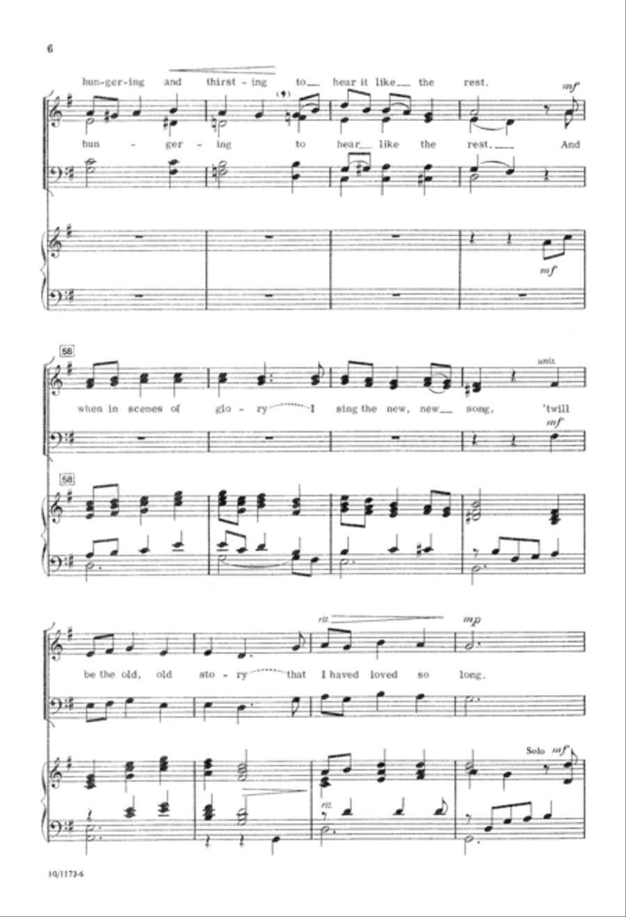 I Love to Tell the Story I Love to Tell the Story 4-Part scores gallery preview page 6