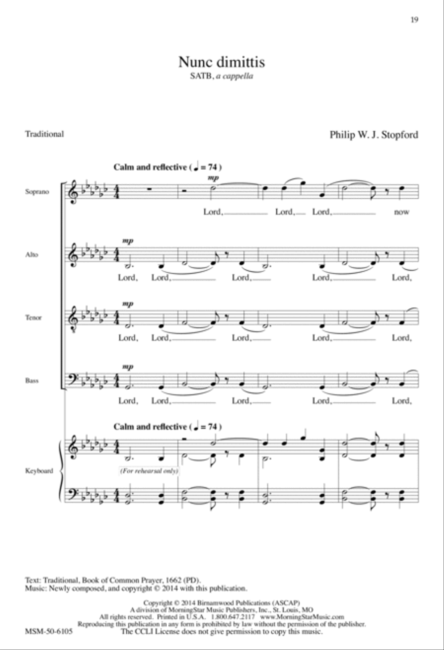 Truro Evening Canticles Truro Evening Canticles 4-Part scores gallery preview page 6