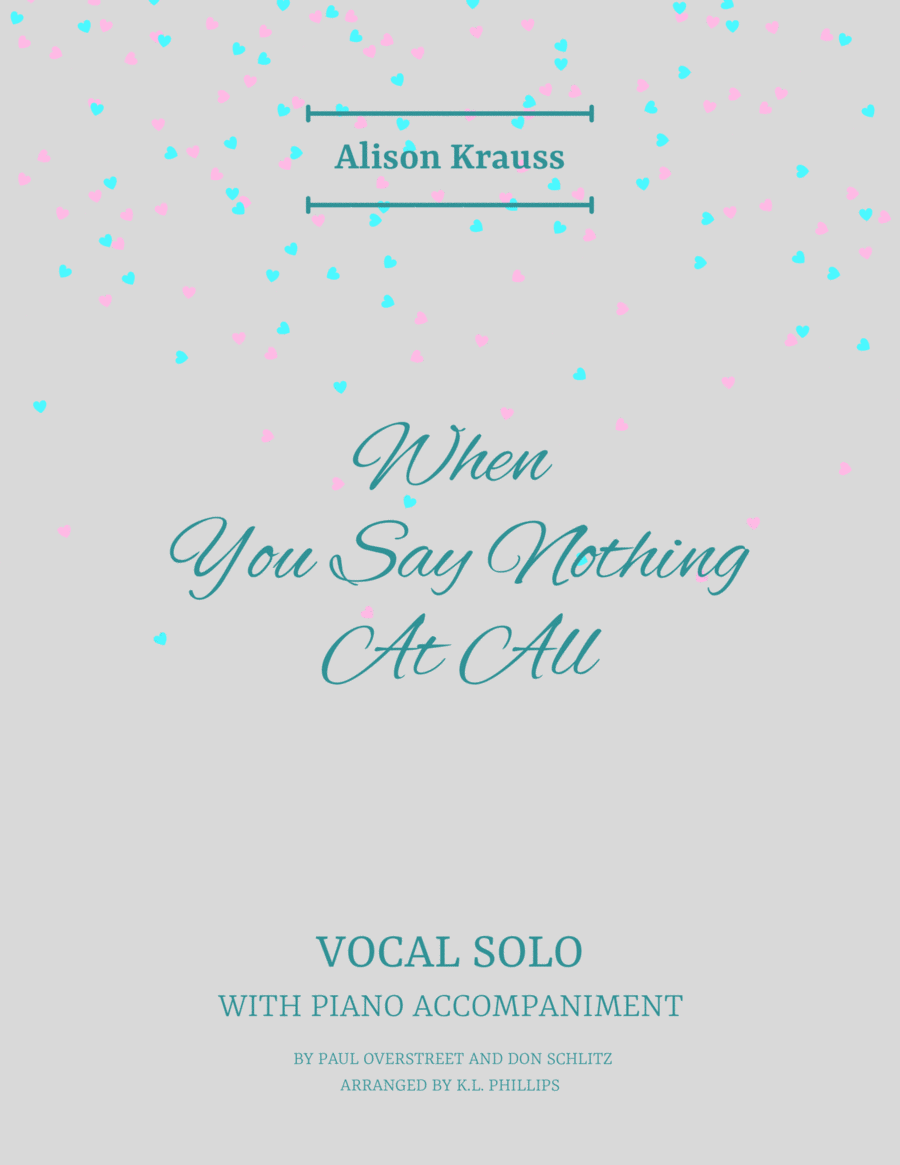 When You Say Nothing At All Voice scores gallery preview page 1