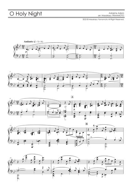 O Holy Night [Piano solo / advanced] image number null