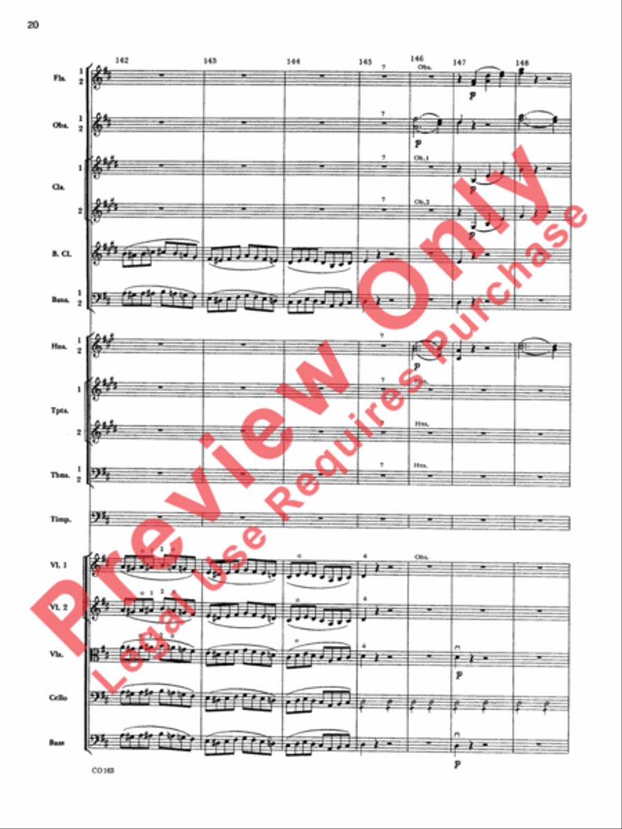 The Marriage of Figaro -- Overture Full Orchestra scores gallery preview page 23