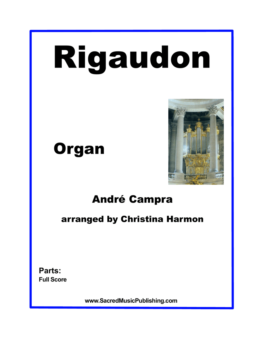 Rigaudon - Organ Rigaudon - Organ Organ Solo scores gallery preview page 1