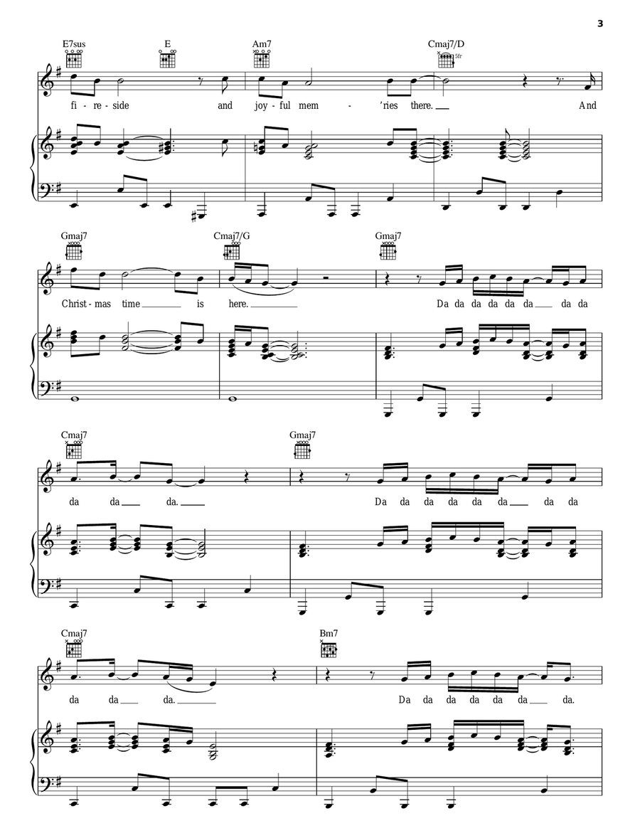 Christmas Time Is Here Piano, Vocal, Guitar scores gallery preview page 3