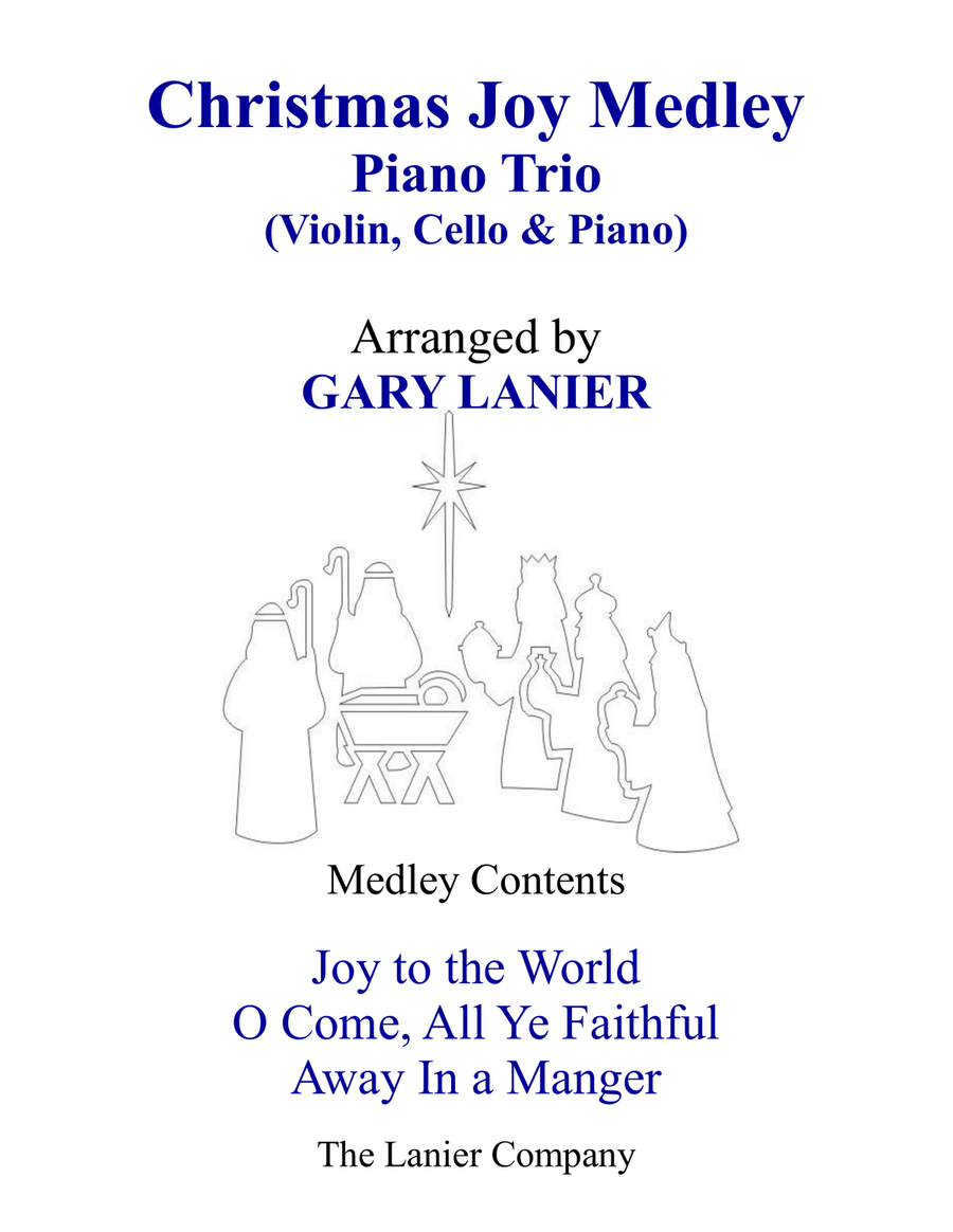 CHRISTMAS JOY MEDLEY (Trio – Violin, Cello & Piano with Parts) Piano Trio scores gallery preview page 1