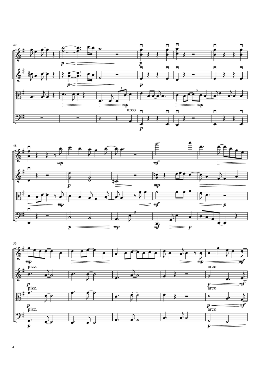 American Pie String Quartet scores gallery preview page 6