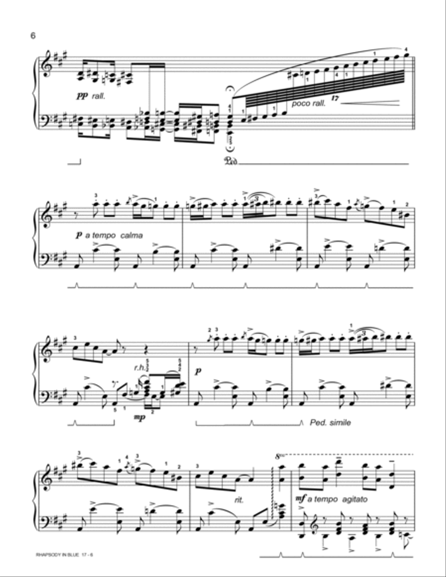 Rhapsody In Blue (Abridged & Advanced Piano Solo) Piano Method scores gallery preview page 6