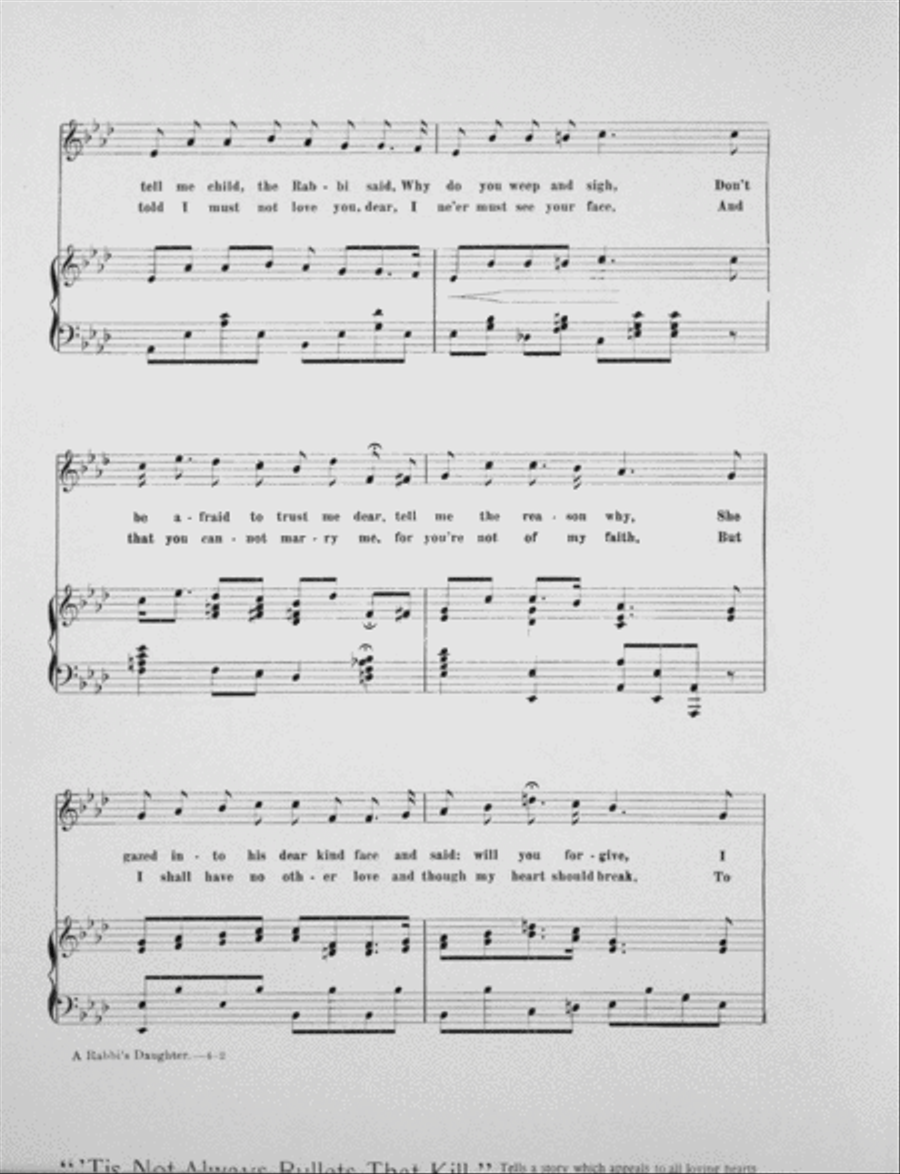 A Rabbi's Daughter Voice scores gallery preview page 3