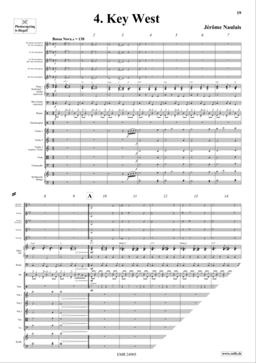 Play With Your Band Volume 3 Saxophone Quintet scores gallery preview page 7