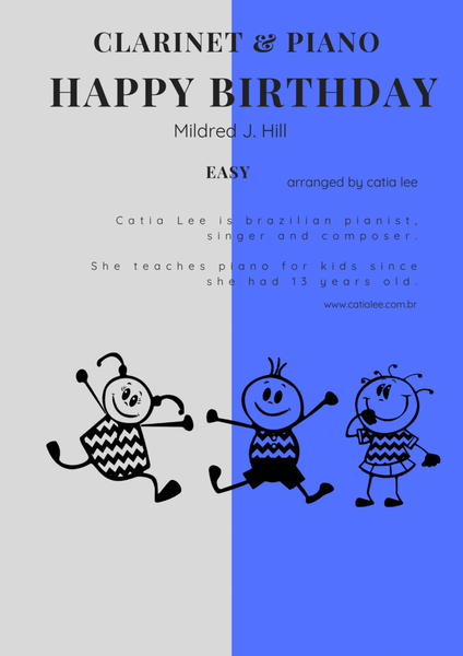 Happy birthday Duet for Clarinet and Piano image number null