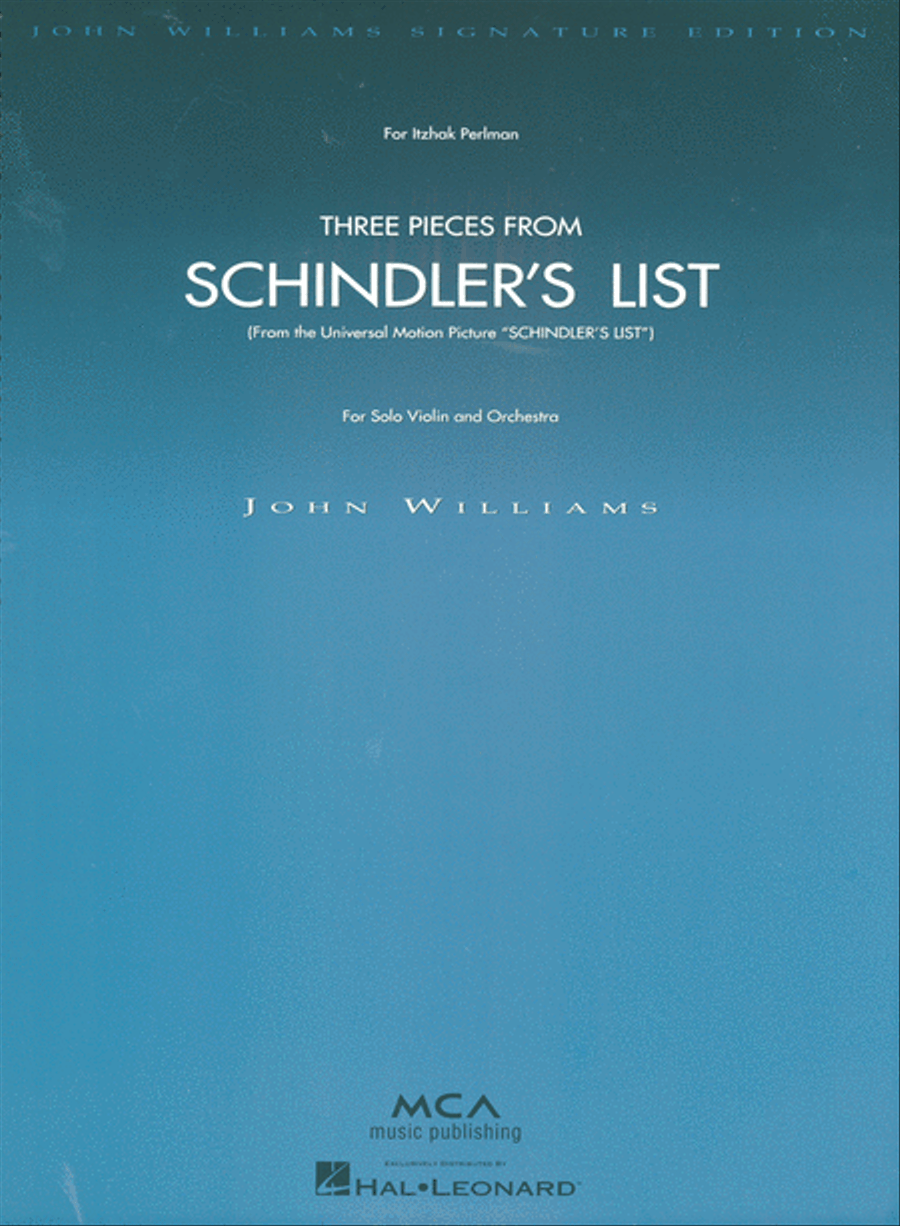 Three Pieces from Schindler's List Full Orchestra scores gallery preview page 1