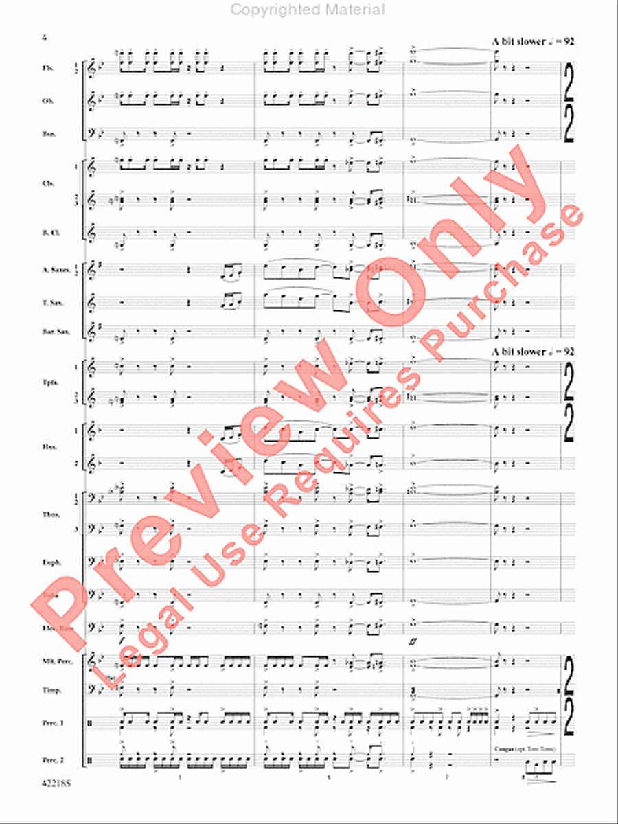 Tower of Power Greatest Hits Concert Band scores gallery preview page 3