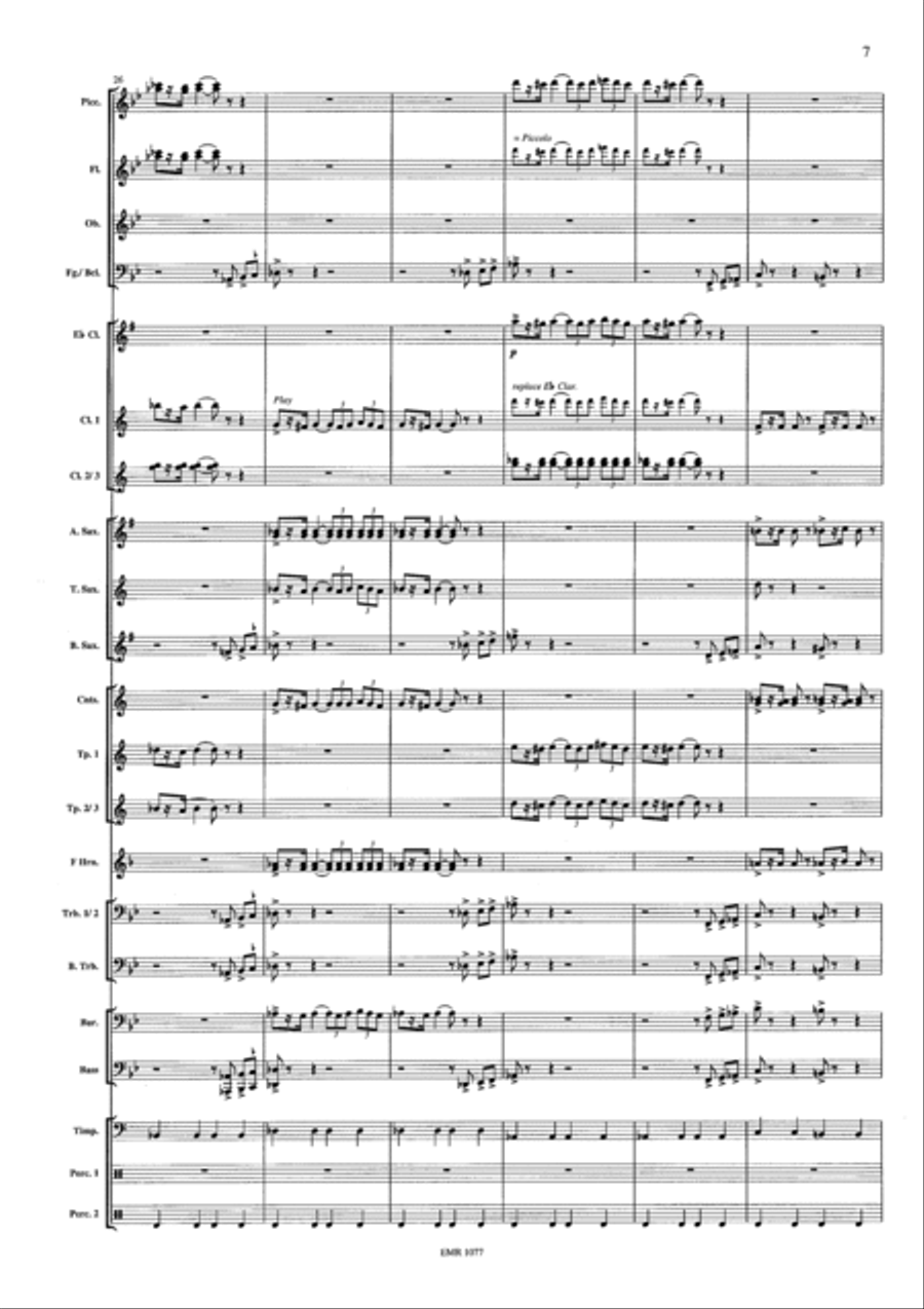 Capriccio Barbaro Concert Band scores gallery preview page 7
