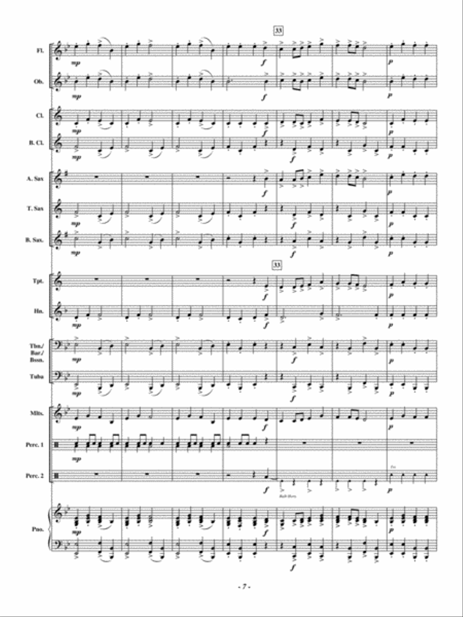 Uncle Buck's Truck Concert Band scores gallery preview page 6
