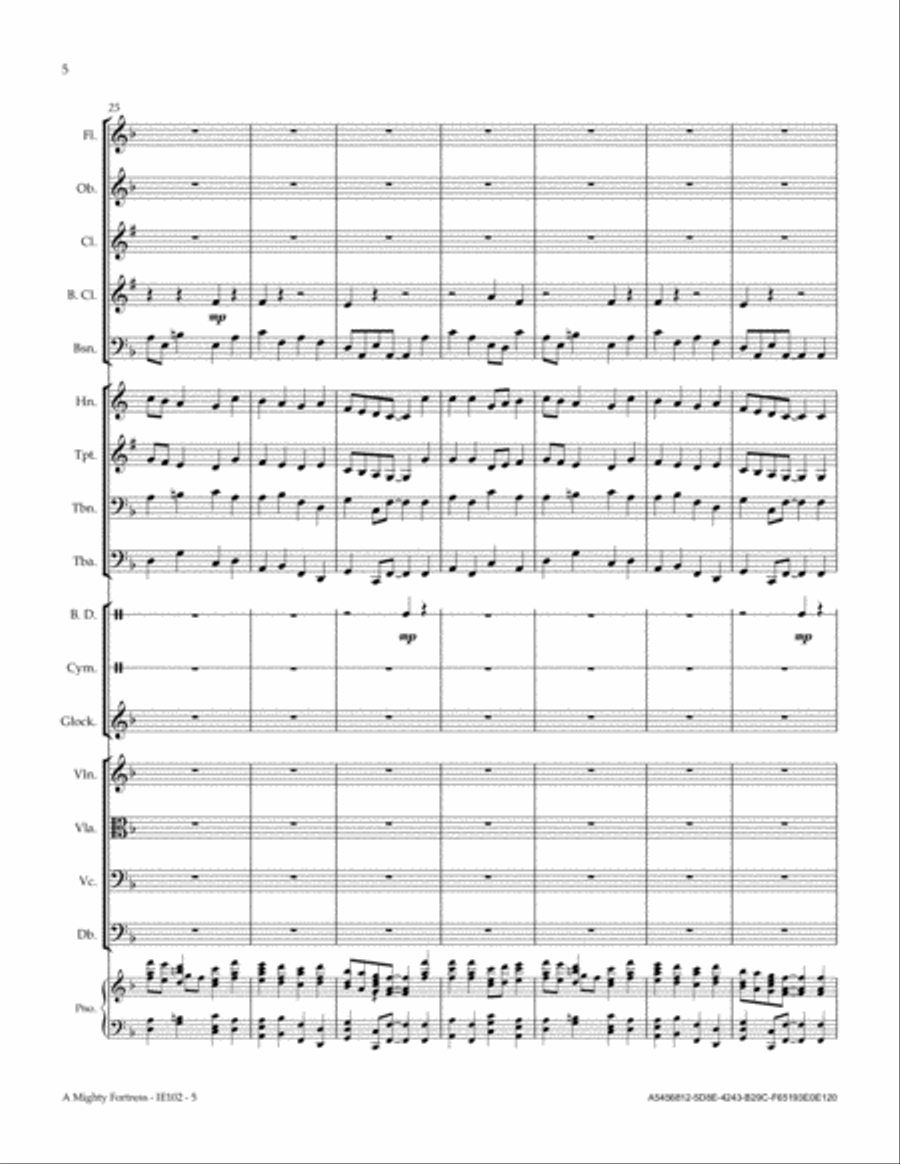 A Mighty Fortress A Mighty Fortress Full Orchestra scores gallery preview page 6