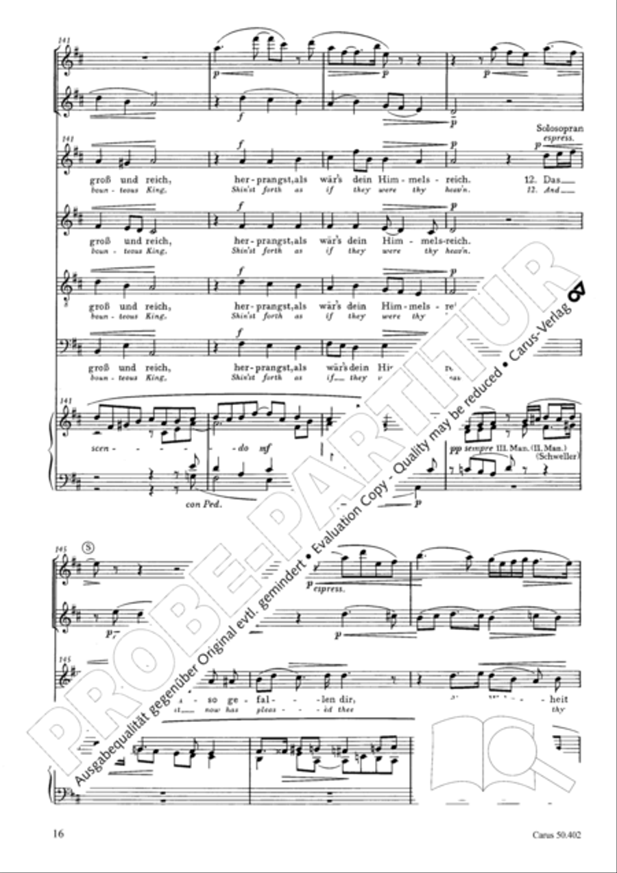 From heav'n above to earth I come (Vom Himmel hoch, da komm ich her) SSAA scores gallery preview page 19