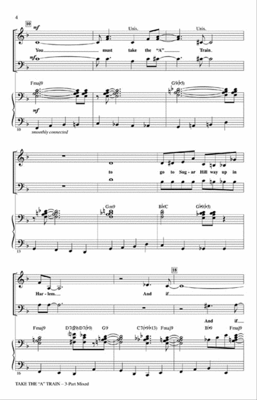 Take the “A” Train Take the “A” Train 3-Part scores gallery preview page 3