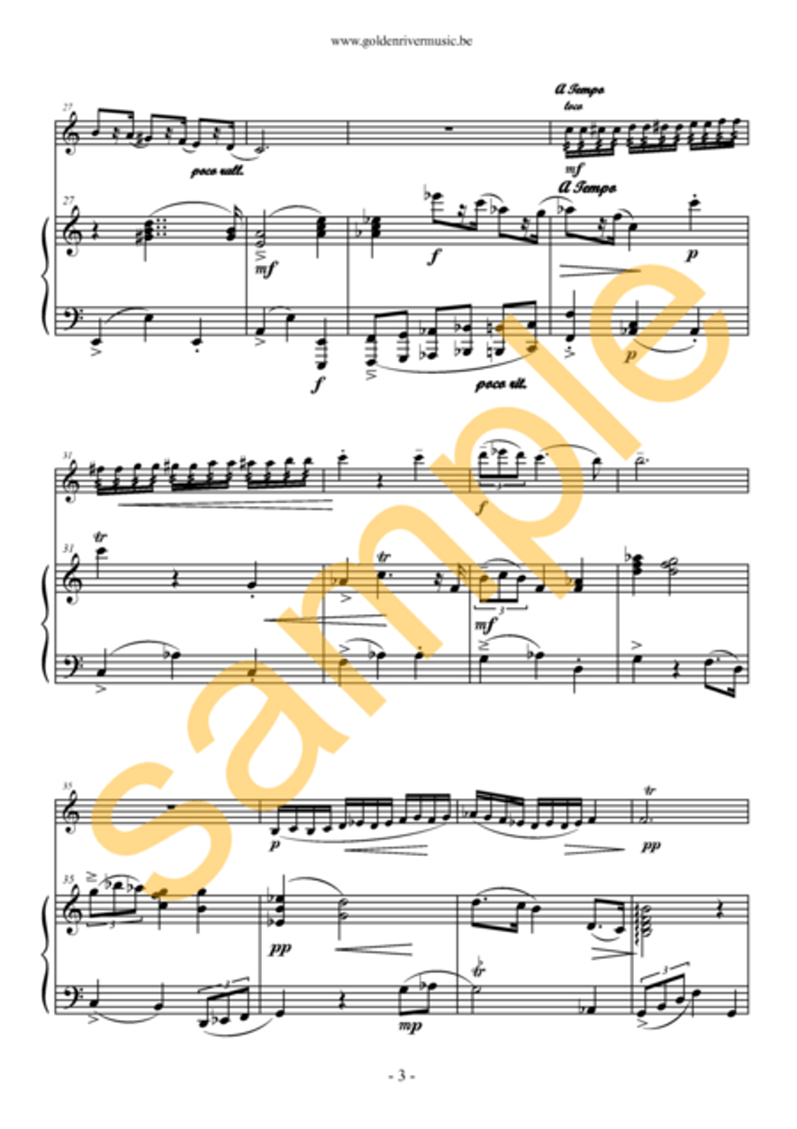 Bailando en las nubes rosas / Dancing on pink clouds for violin Violin Solo scores gallery preview page 4